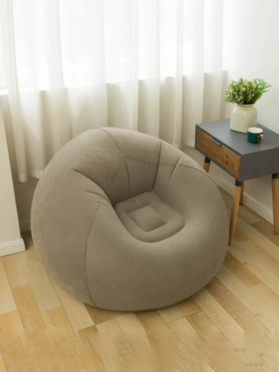 Inflatable Lazy Sofa Folding Portable Pvc Inflatable Air Chair for Living Room Outdoor Camping Convenient Beach Lounge Chair - Deal Done