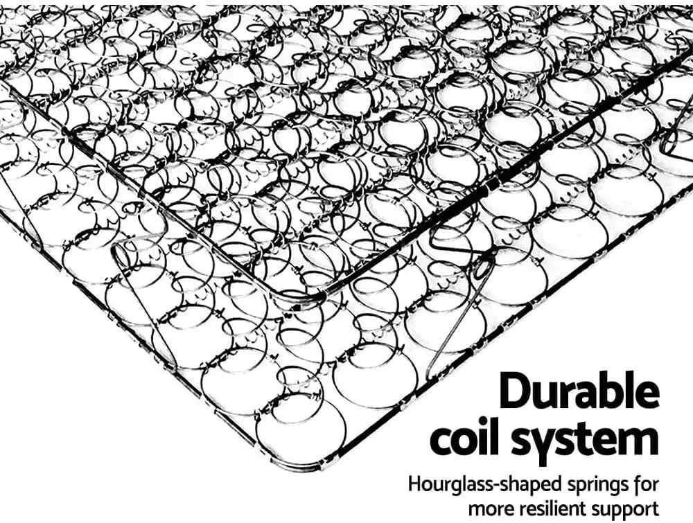 XMSJ Double Mattress 16cm Bonnell Foam - 6-Coil Spring System Euro Top 5Yrs Warranty - Deal Done