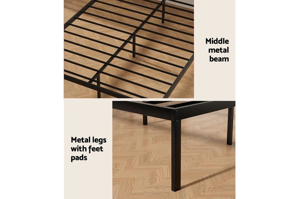 Bed Frame Double Size Metal Frame PAULA