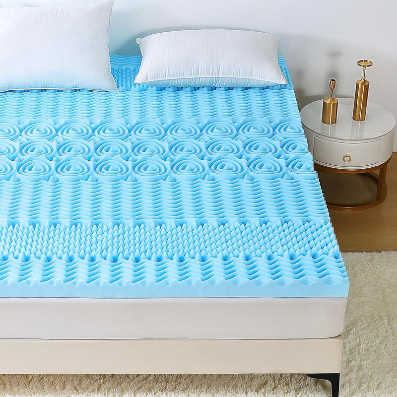 7-Zone Cool Gel Memory Mattress Support Bedding - 8cm Thickness