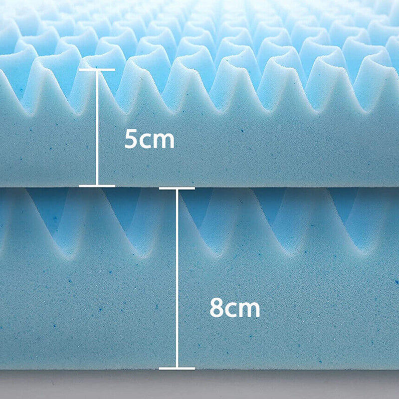 7-Zone Cool Gel Memory Mattress Support Bedding - 8cm Thickness