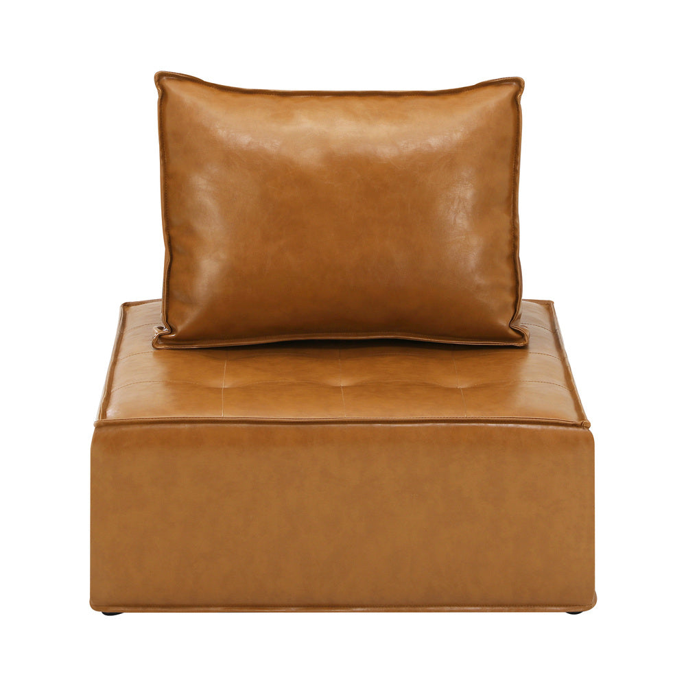 PU Leather Couch Sofa Brown