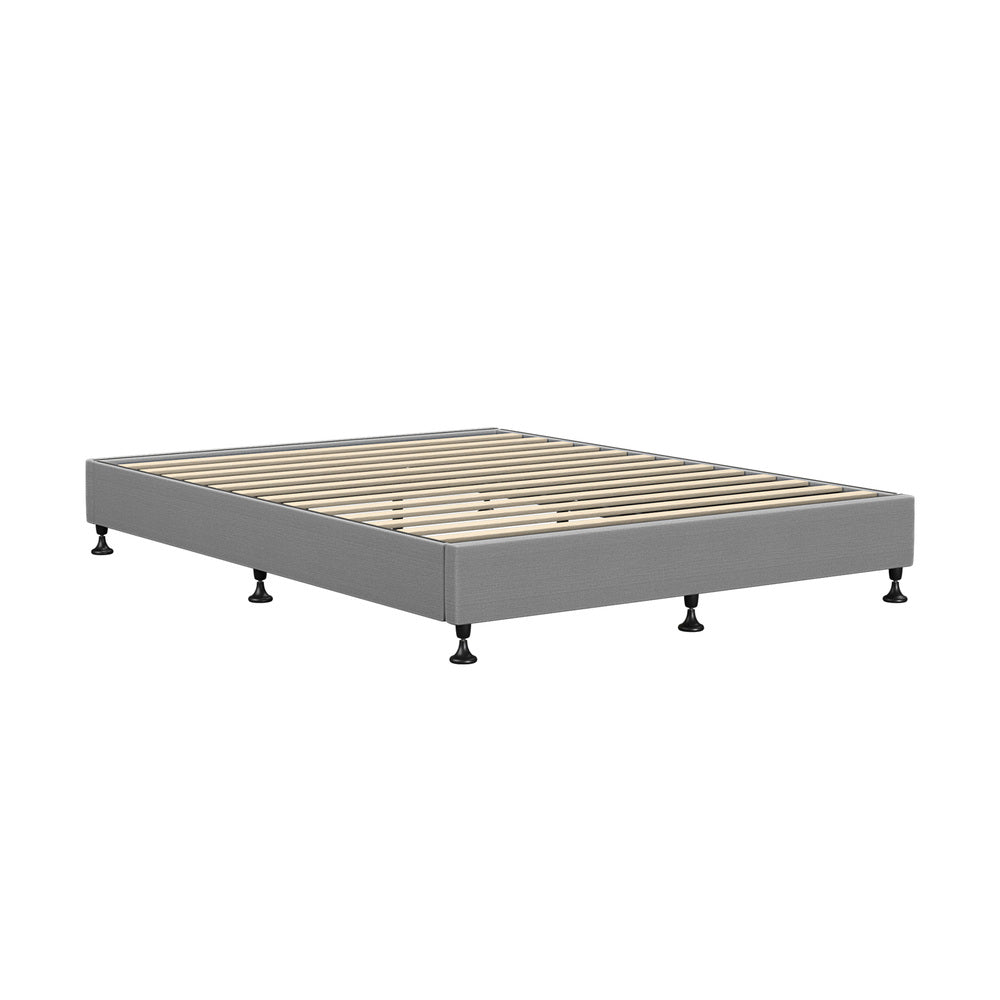 Double Bed Frame Fabric Grey