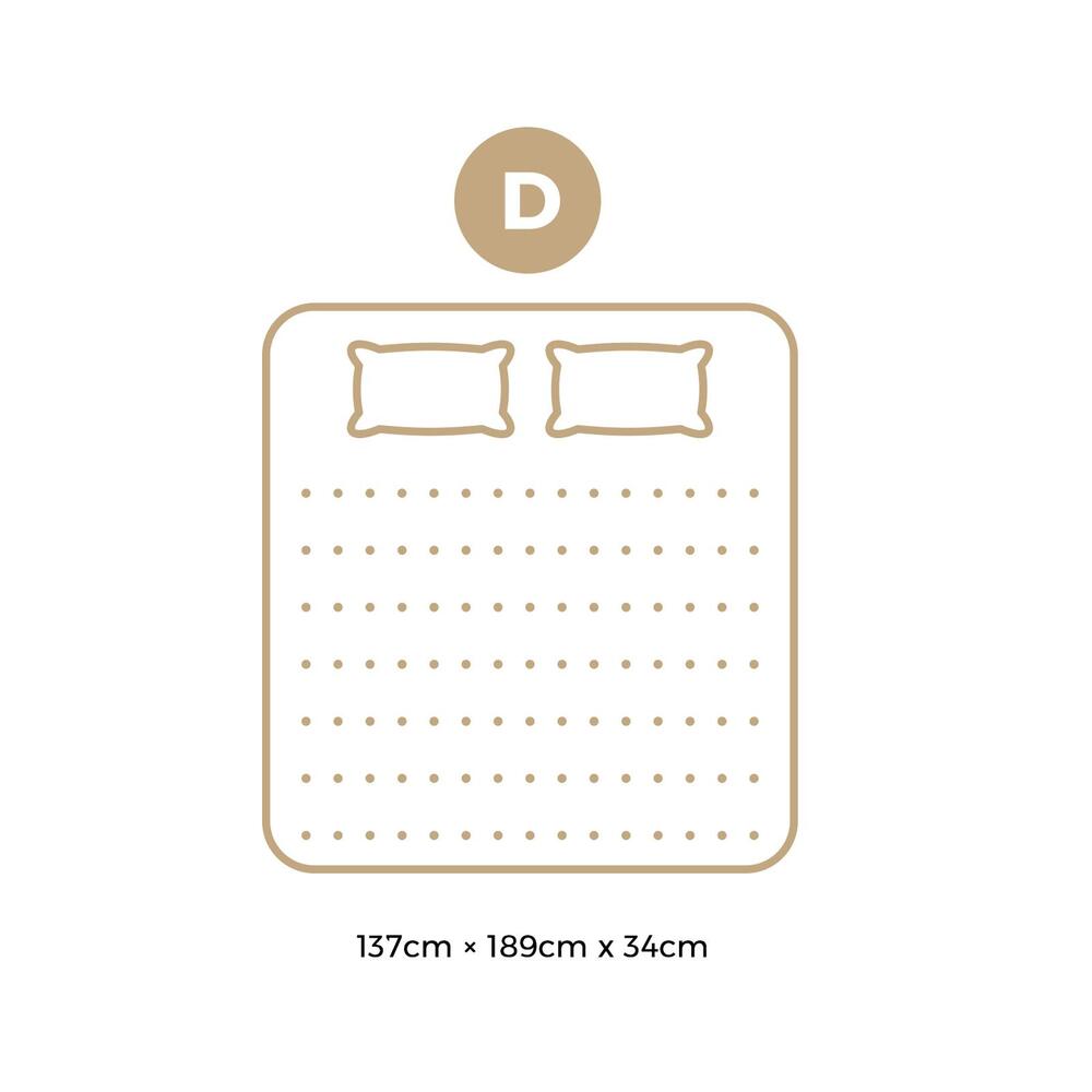 Double Mattress Latex Foam 9-Zone Pocket Spring 34cm