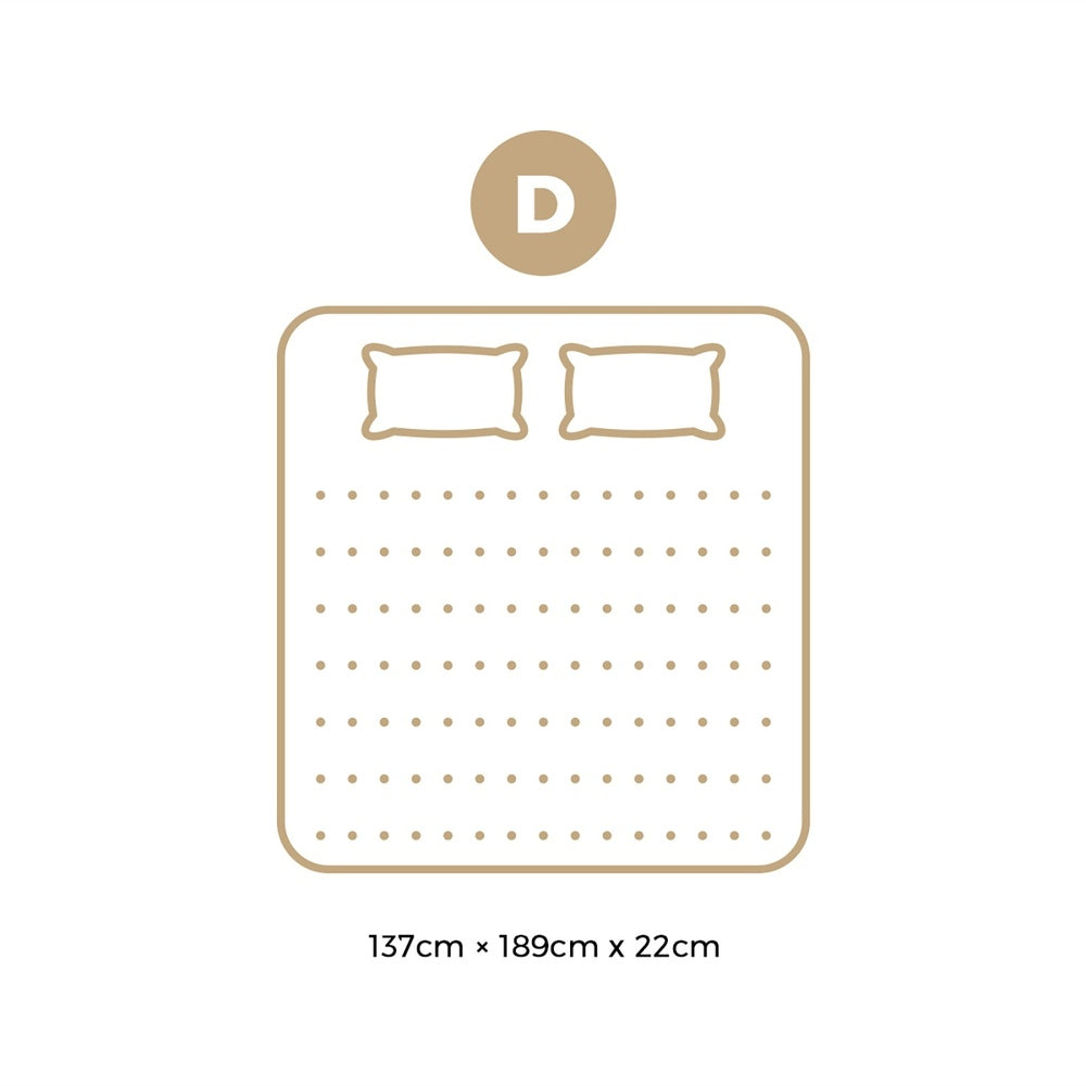 Double Mattress Medium Feel Bonnell Spring Foam 22cm