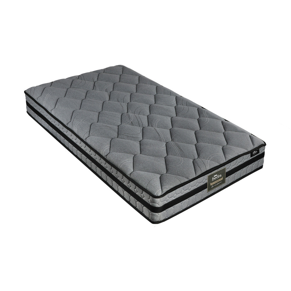King Single Mattress with 3D Mesh Fabric Foam and Spring Support 22cm