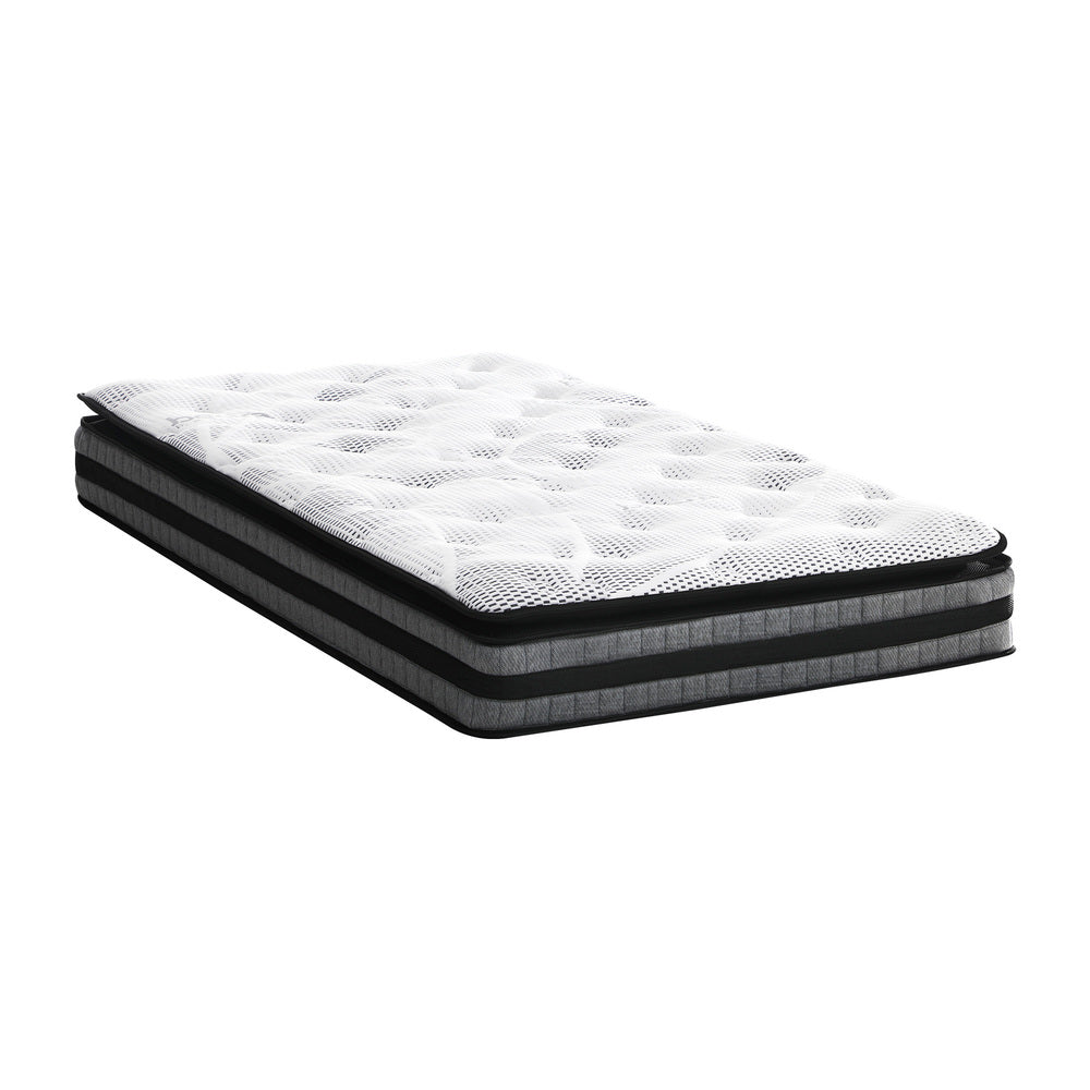 King Single Mattress with Cool Gel Foam Bonnell Spring and Pillow Top 22cm