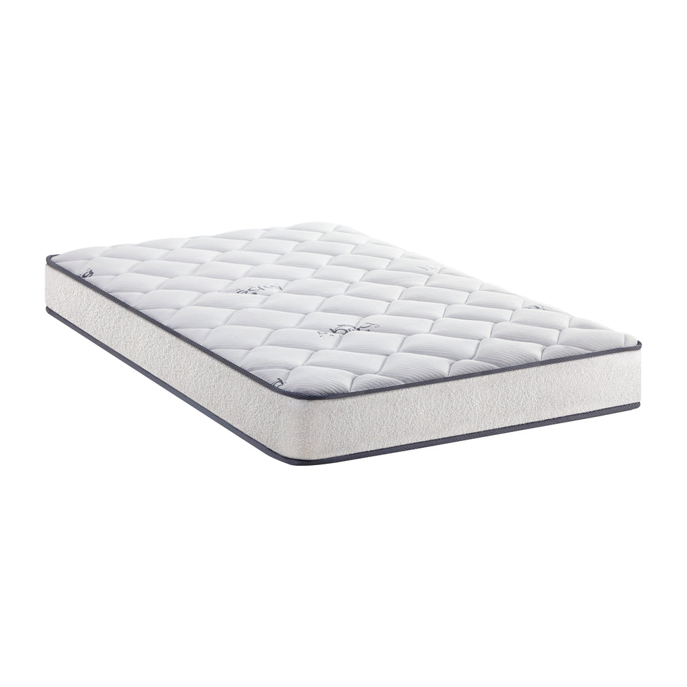King Single Mattress with Boucle Fabric and Bonnell Spring 16cm