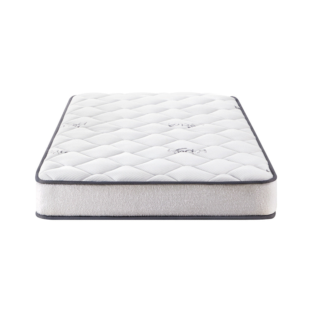 King Single Mattress with Boucle Fabric and Bonnell Spring 16cm