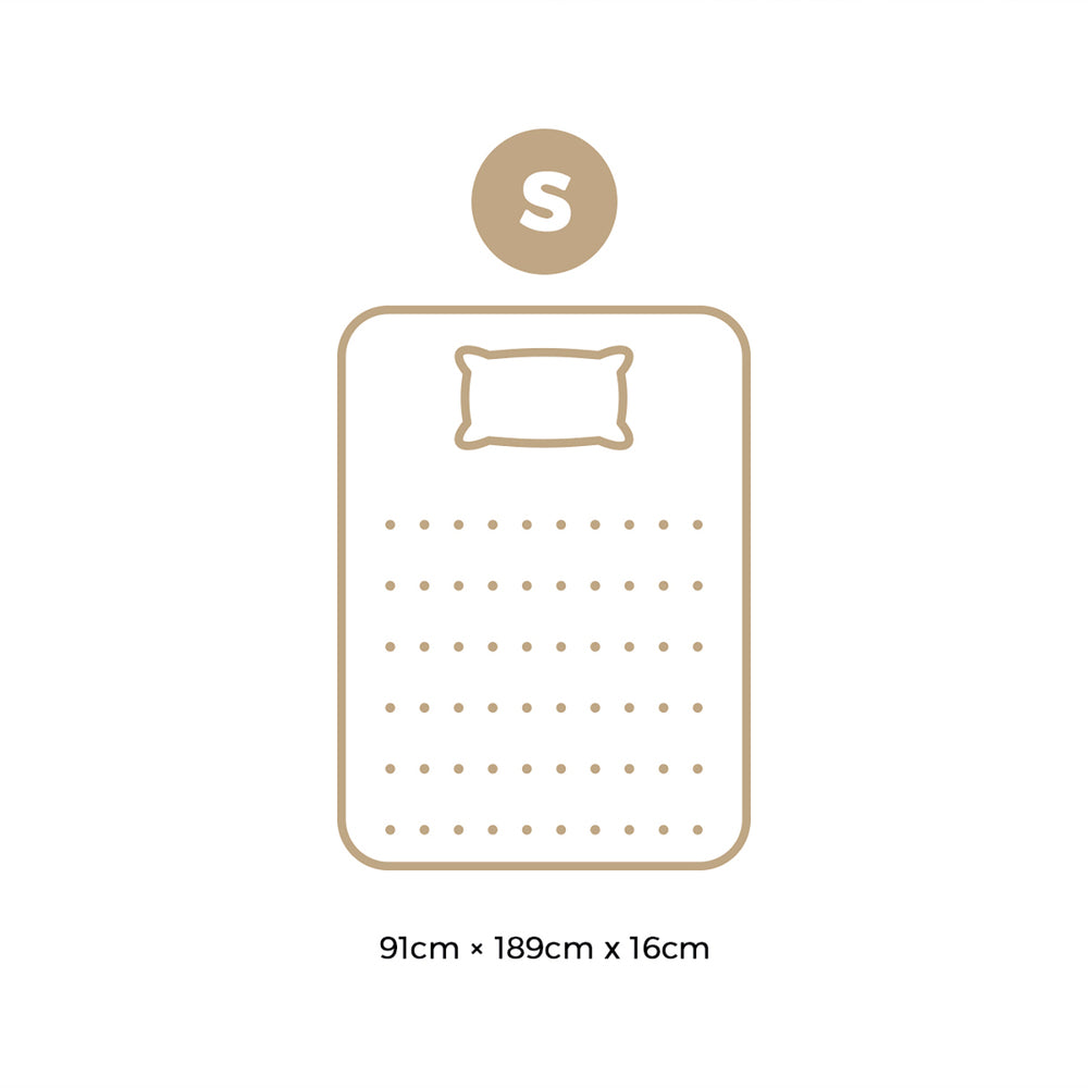 Bedra Single Mattress Boucle Bonnell Spring 16cm