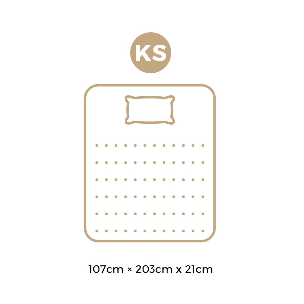 King Single Mattress with Breathable Foam and Bonnell Spring 21cm