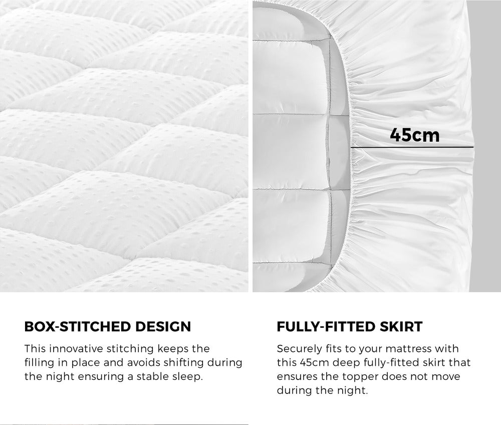 King Mattress Topper Pillowtop Airflow Mesh 5cm
