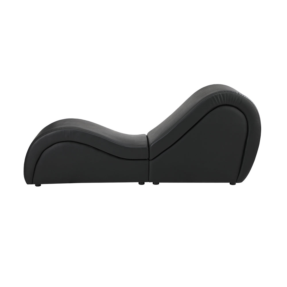 Black Tantra Sofa Love Seat Chaise Lounge Couples Yoga Bed