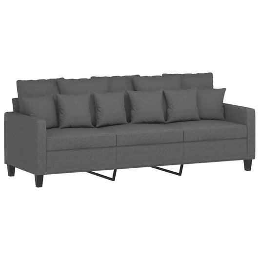 NNEVL 3-Seater Sofa Dark Grey 180 cm Fabric - Deal Done