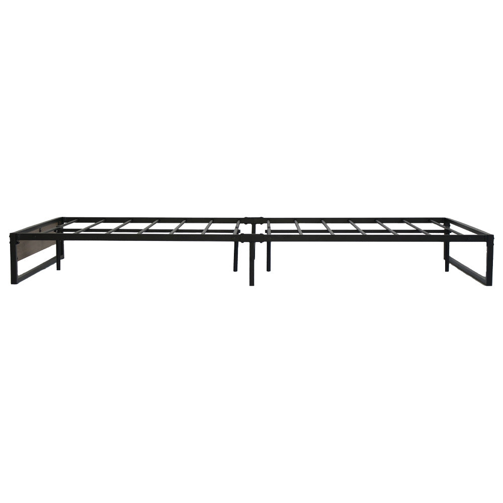 Artiss Oslo Double Bed Frame - Industrial Metal & Wood Design - Deal Done