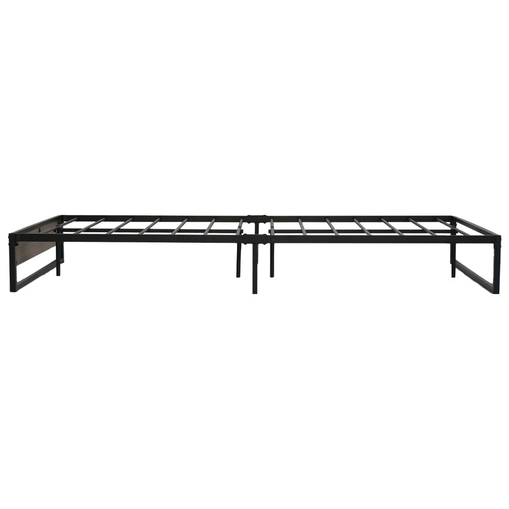 Artiss Oslo Queen Bed Frame - Industrial Metal & Wood Design - Deal Done