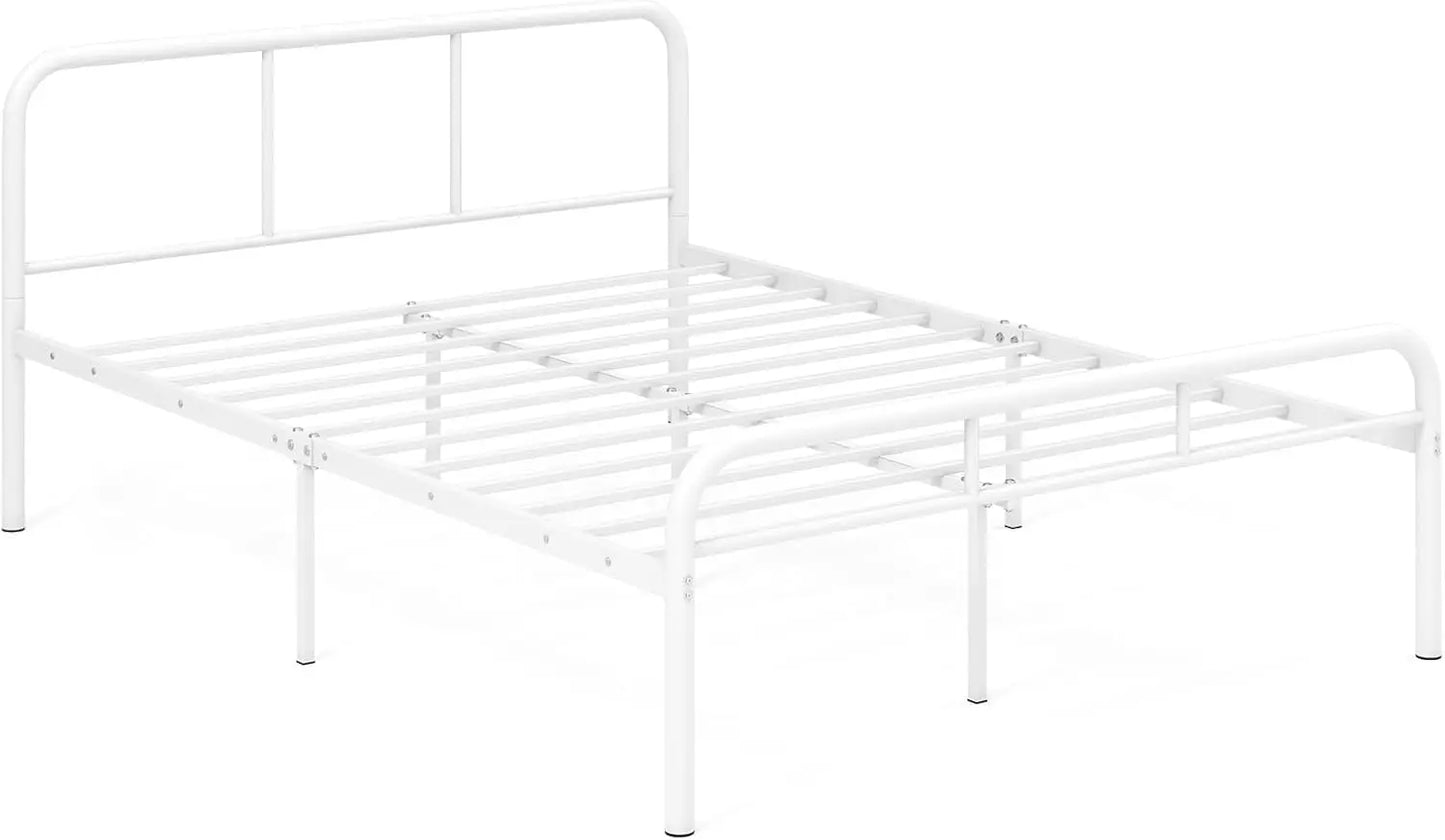 XMSJ Metal Platform Bed King - Heavy Duty with Headboard & Footboard - Deal Done
