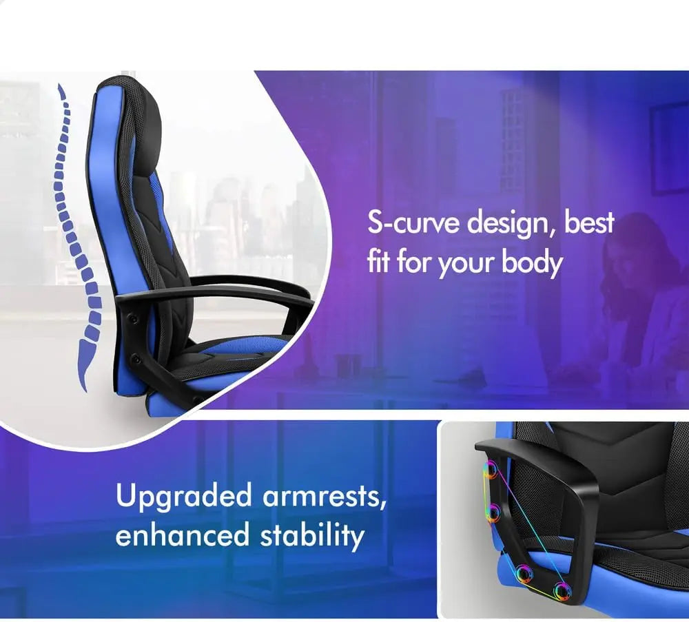XMSJ Office Chair Height Adjustable - PU Leather Ergonomic Desk Chair with SGS Gas Lift - Deal Done