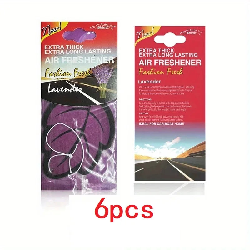 Hanging Car Air Freshener – Scented Leaf Shape (3–30 Pack)