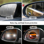 Anti-Fog Rainproof Rearview Mirror Film Cover 2pcs