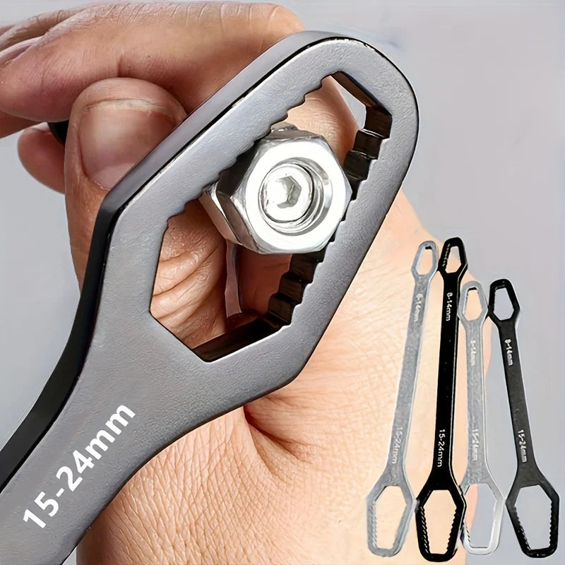 Universal Double-Ended Ratchet Wrench 3-17mm Adjustable
