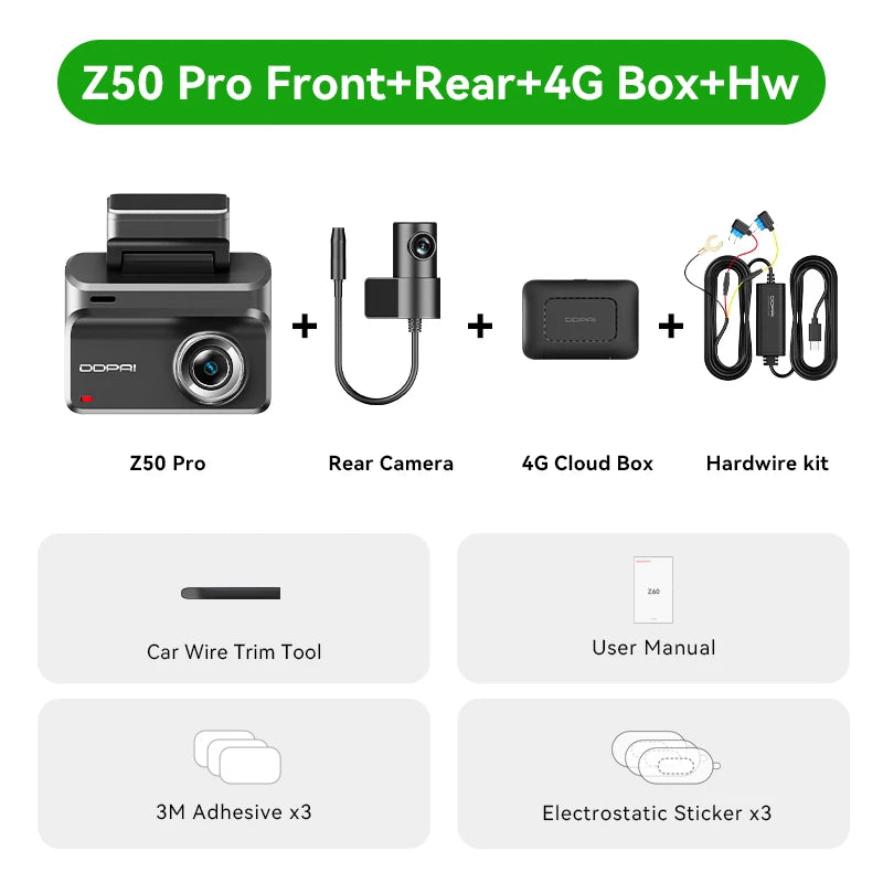 4K Dash Cam – WiFi GPS ADAS Night Vision