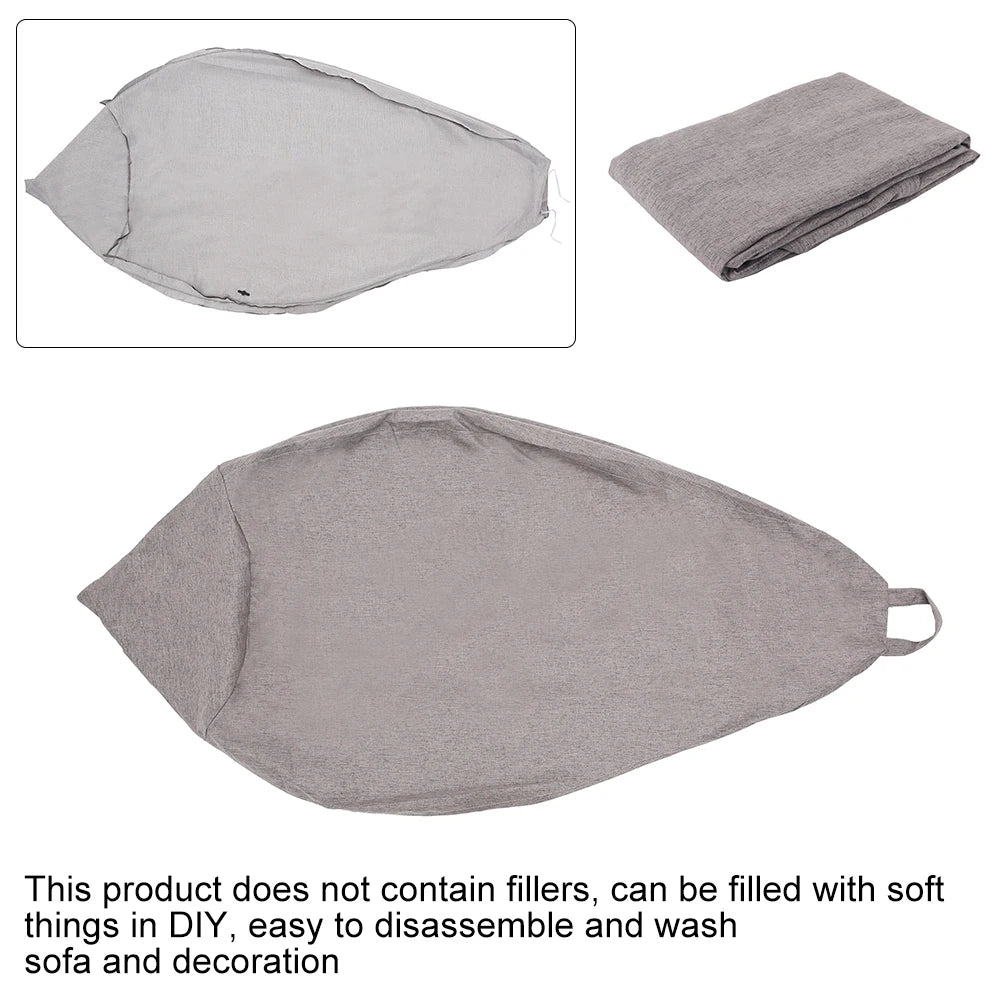 Bean Bag Sofa Cover Only 100x120cm - Violet Fabric Lazy Chair (No Filler) - Deal Done