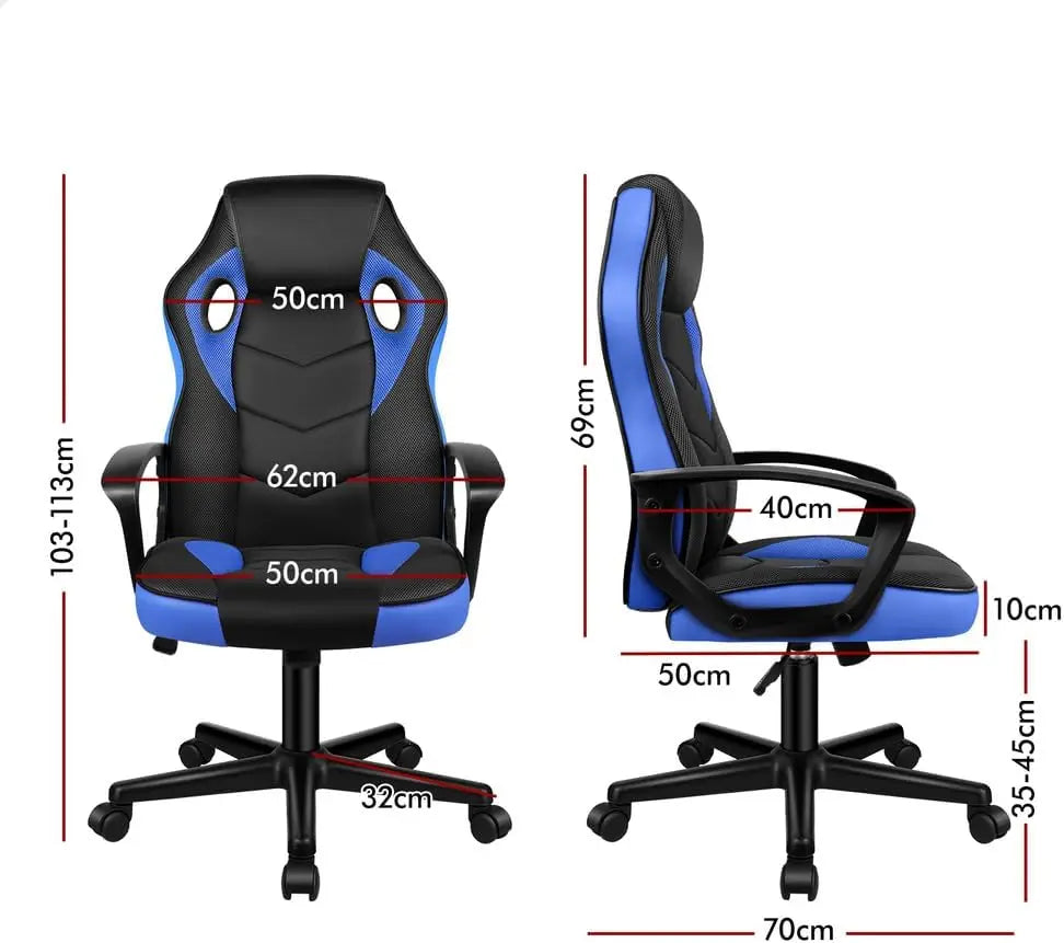 XMSJ Office Chair Height Adjustable - PU Leather Ergonomic Desk Chair with SGS Gas Lift - Deal Done