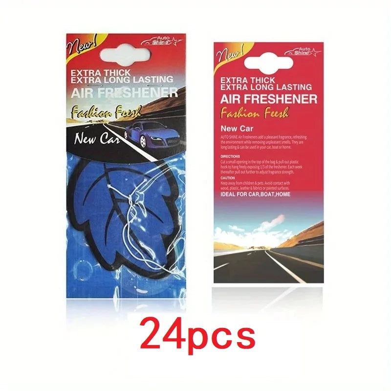 Hanging Car Air Freshener – Scented Leaf Shape (3–30 Pack)