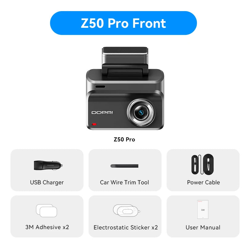 4K Dash Cam – WiFi GPS ADAS Night Vision