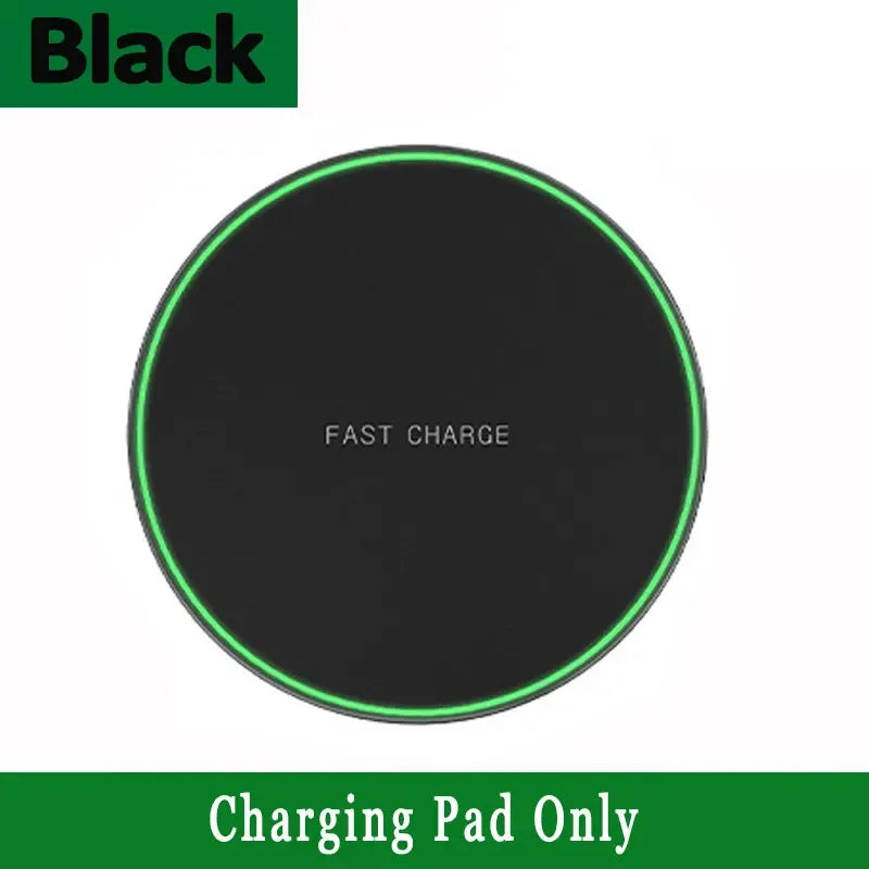 VIKEFON 30W Fast Wireless Charger Pad - Type C LED Charging Station for iPhone Samsung - Deal Done