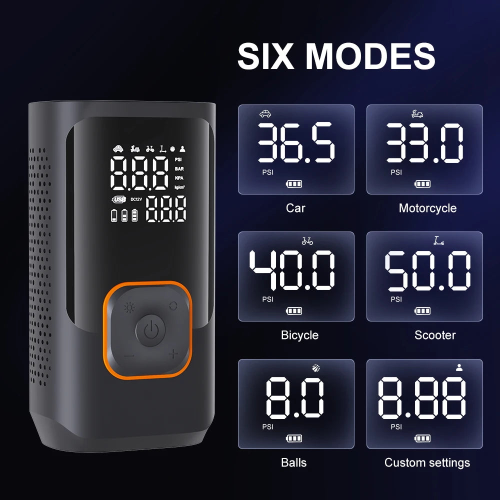 Portable Wireless Tyre Inflator – Car, Bike & Ball