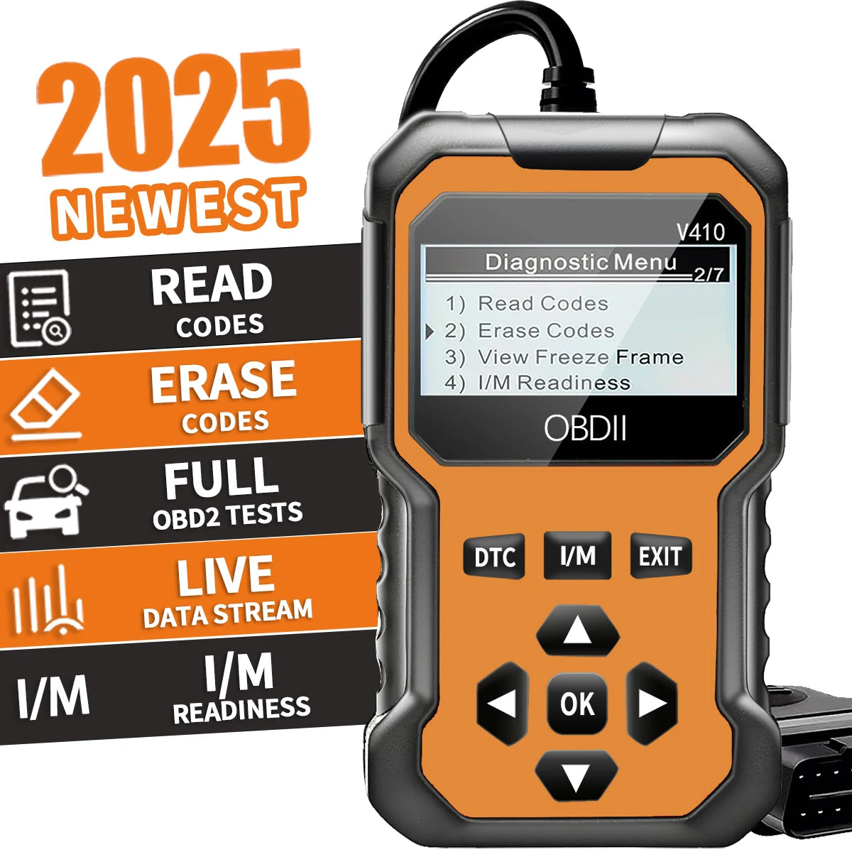 Jexiwe OBD2 Scanner – Car Diagnostic Fault Code Reader