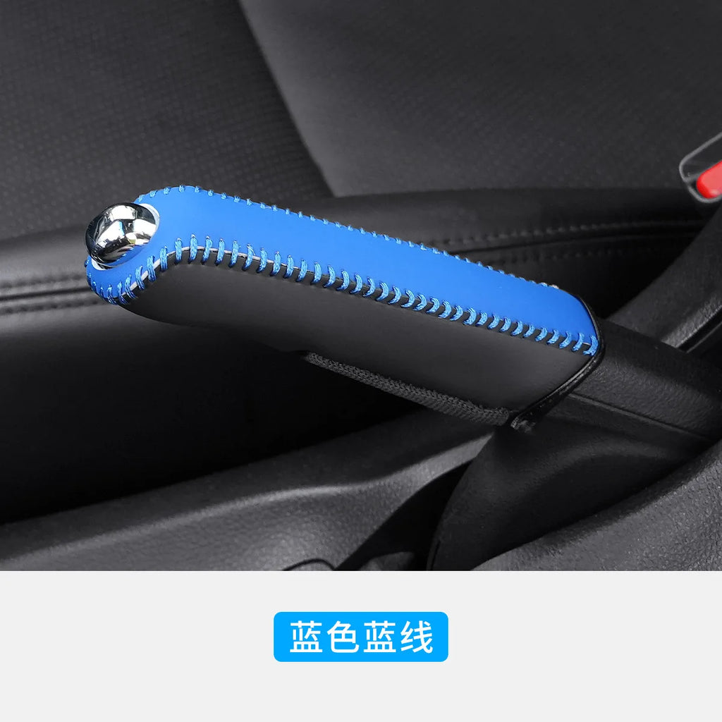 Car Leather Handbrake Cover Protective Sleeve – 4 Colors