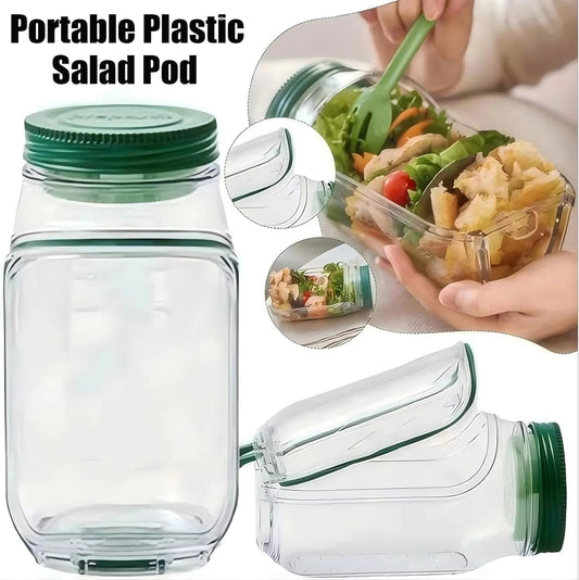 Portable Salad Container All-in-One - Leak Proof Meal Prep Bowl with Compartments - Deal Done