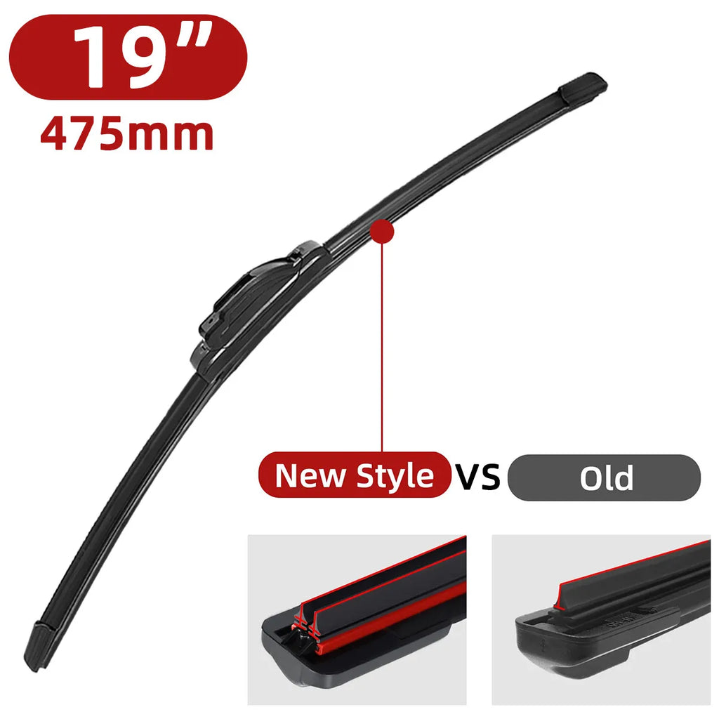 Double Rubber Wiper Blades J/U Hook – 14" to 26"