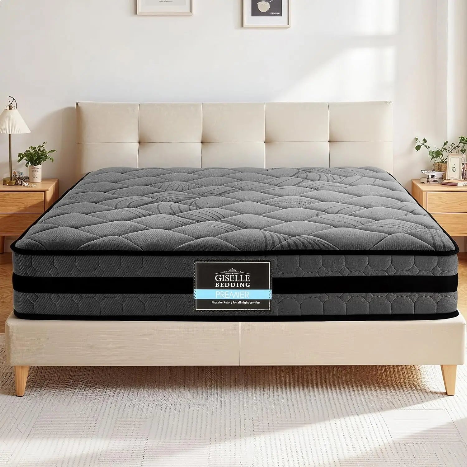 XMSJ Mattress 25cm (10") Medium Firm - 5-Zone Pocket Spring Orthopedic Cooling Top 5Yrs Warranty - Deal Done