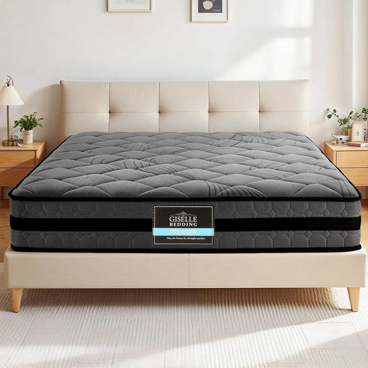 XMSJ Mattress 25cm (10") Medium Firm - 5-Zone Pocket Spring Orthopedic Cooling Top 5Yrs Warranty - Deal Done