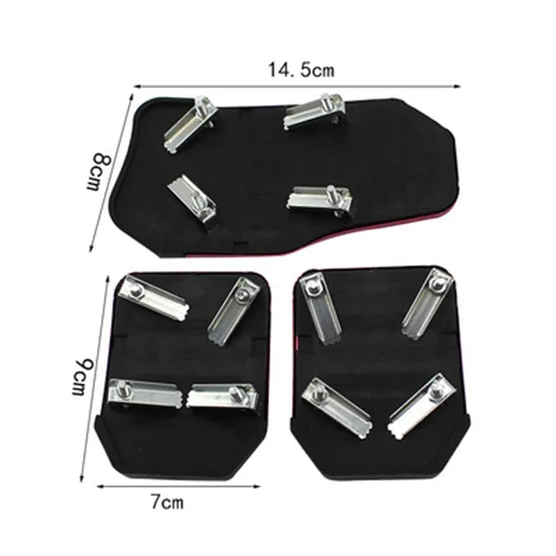 Universal Aluminium Car Pedal Cover Set – Non-Slip