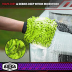 Microfiber Car Wash Gloves – Scratch-Free 1 & 2pc