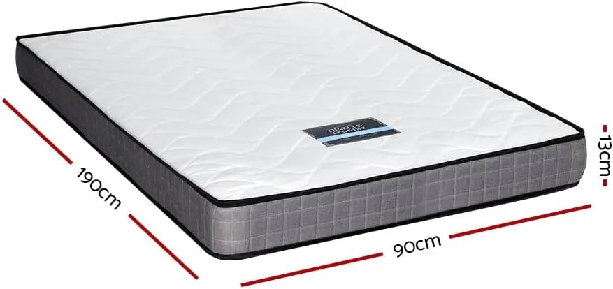 XMSJ Single Mattress 13cm Bonnell Spring - Firm Foam Topper 8 Inch - Deal Done