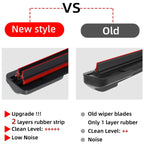 Double Rubber Wiper Blades J/U Hook – 14" to 26"