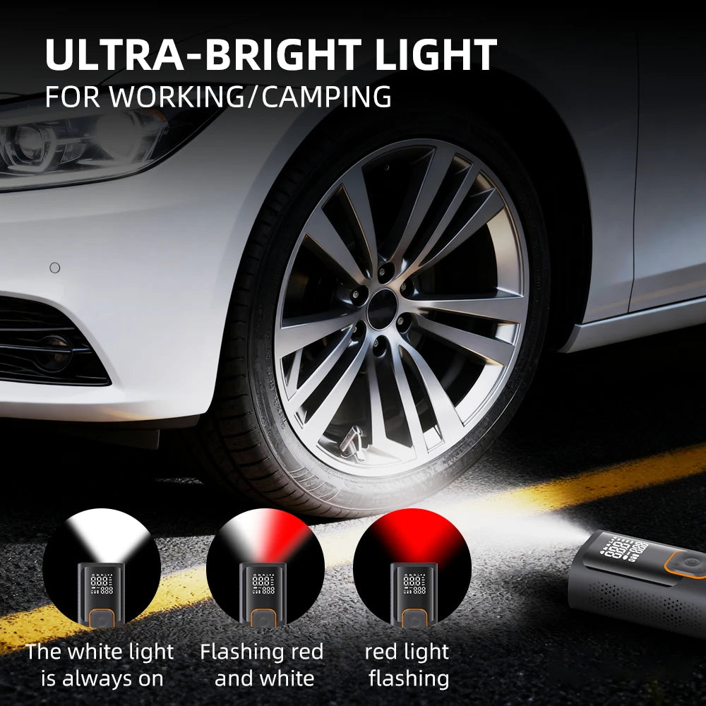 Portable Wireless Tyre Inflator – Car, Bike & Ball