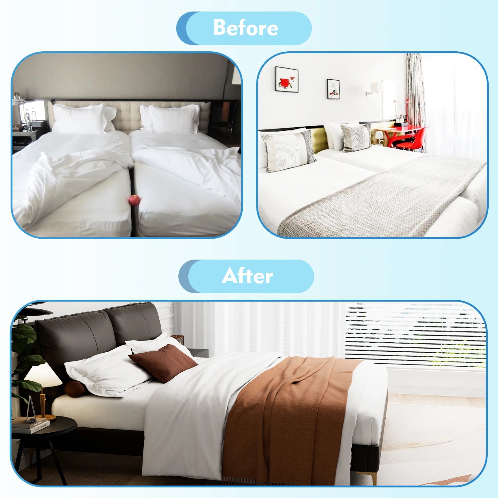 Bed Bridge Twin to King Converter Kit - Mattress Gap Filler 254x120cm - Deal Done