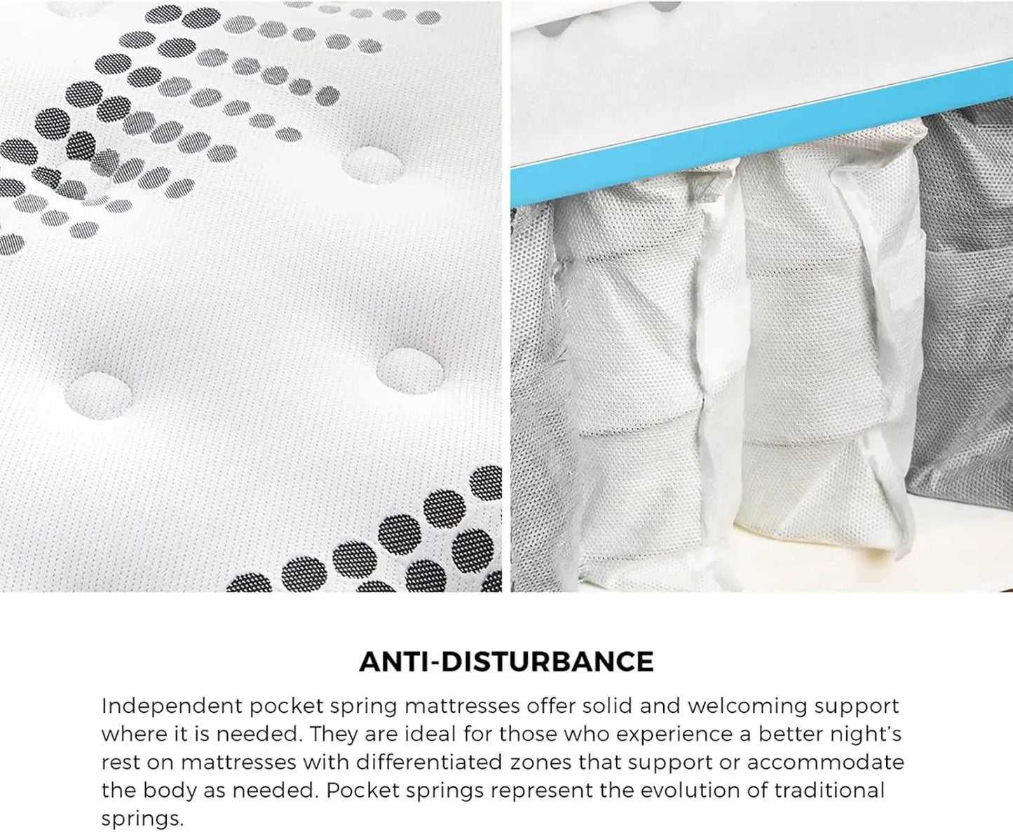 XMSJ Single Mattress 22cm Cool Gel Eurotop - Medium Firm 8 Inch - Deal Done