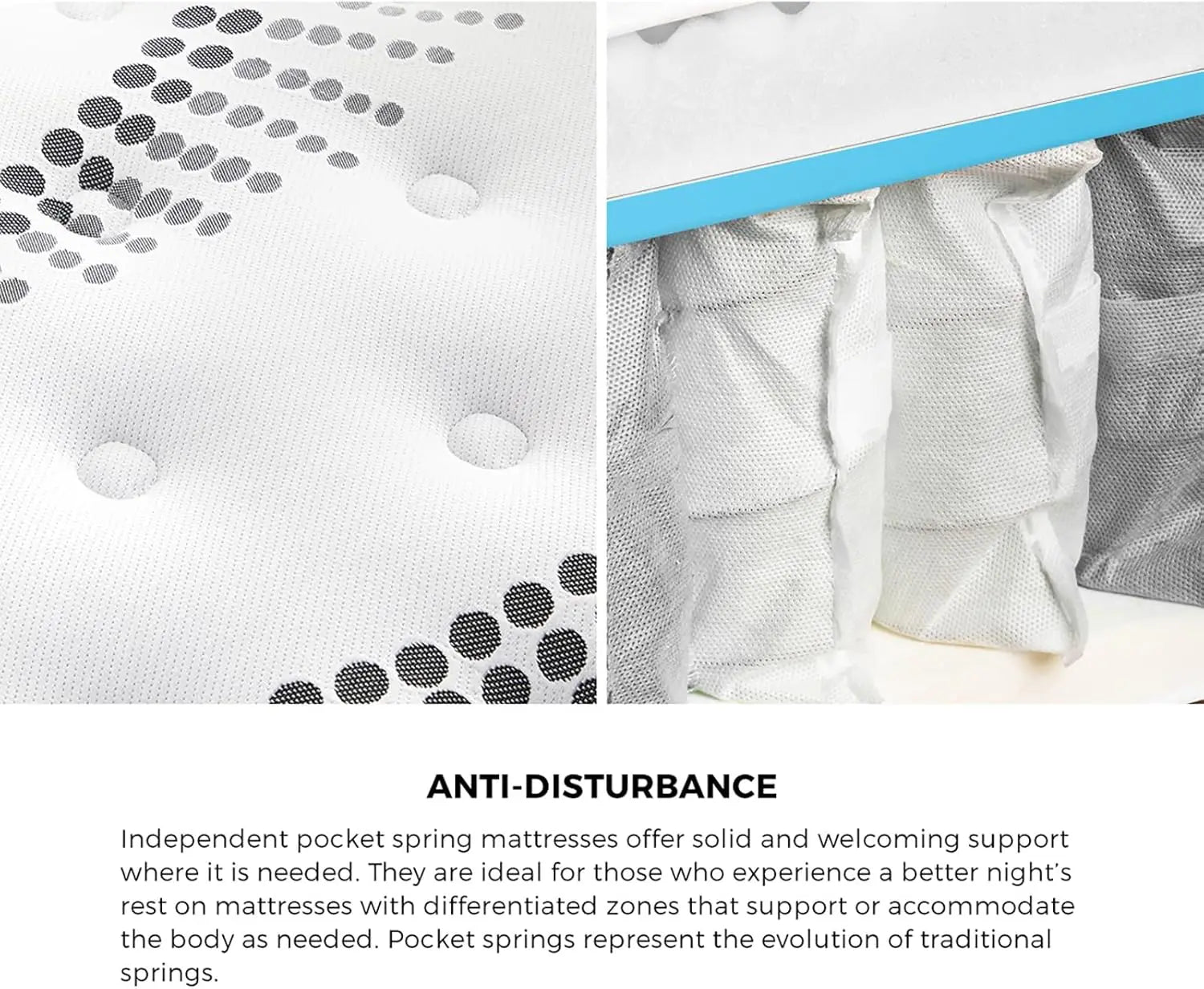 XMSJ Single Mattress 22cm Cool Gel Eurotop - Medium Firm 8 Inch - Deal Done