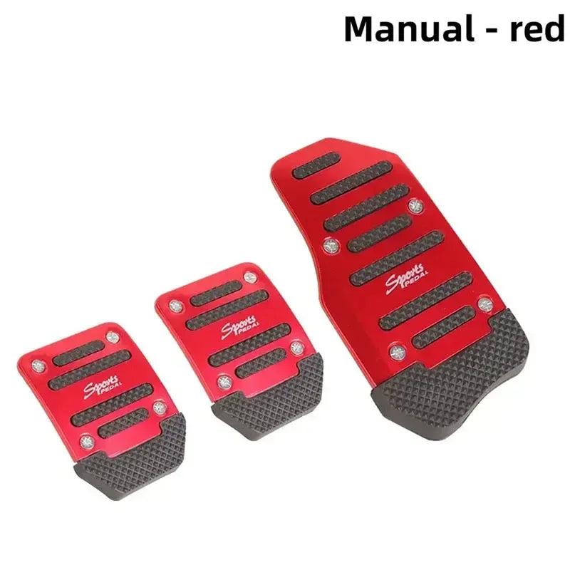 Universal Aluminium Car Pedal Cover Set – Non-Slip