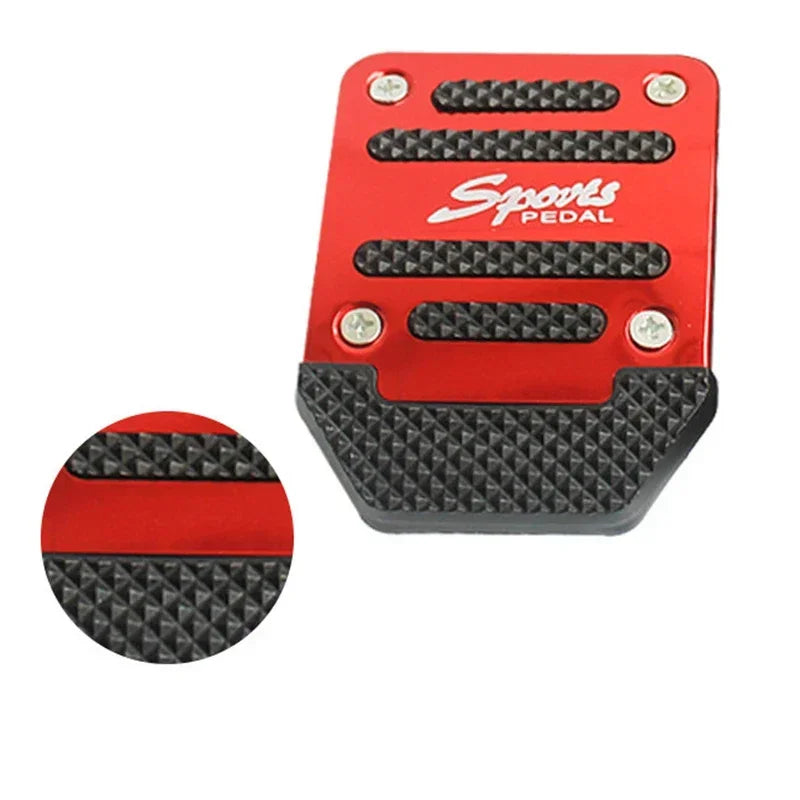 Universal Aluminium Car Pedal Cover Set – Non-Slip