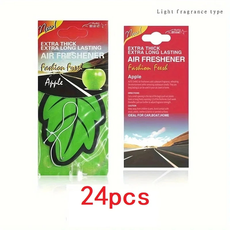 Hanging Car Air Freshener – Scented Leaf Shape (3–30 Pack)