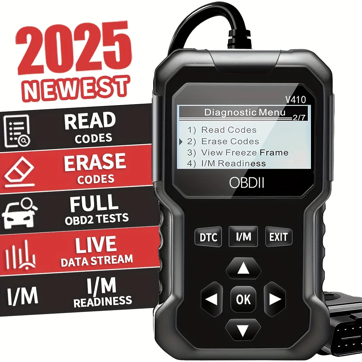 Jexiwe OBD2 Scanner – Car Diagnostic Fault Code Reader